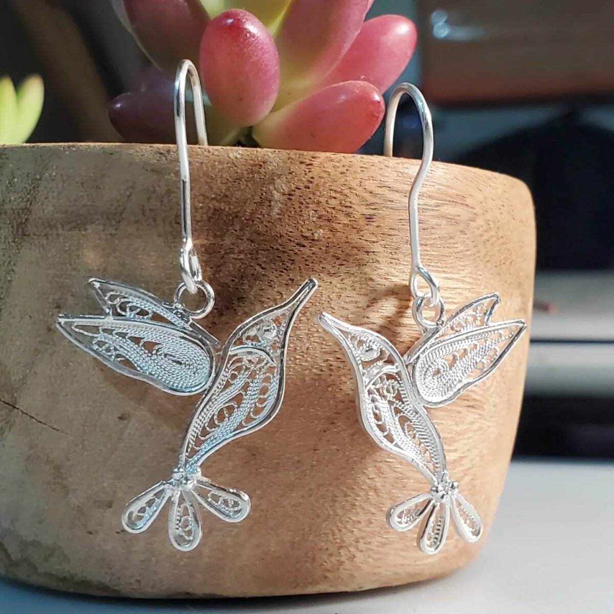 Aretes colibrí